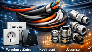 Moderna elektroinstalacija 2026: Vodič za odabir utičnica, kablova i uvodnica