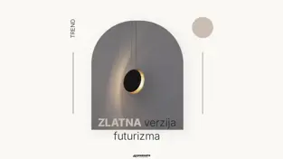 Moderna zlatna visilica