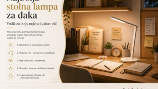 Najbolja stolna lampa za đaka: Vodič za bolje ocjene i zdrav vid
