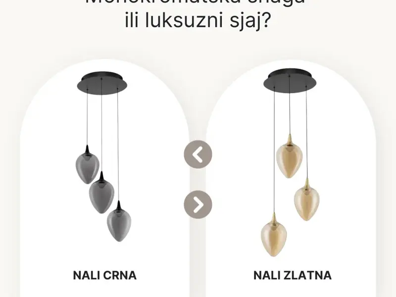 NALI visilica – monokromatska snaga ili luksuzni blagdanski sjaj?