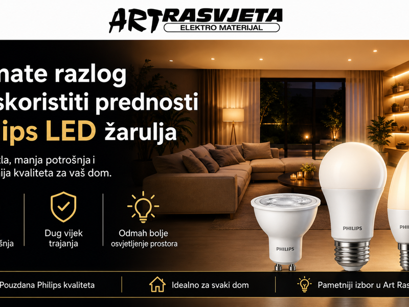 Nemate razlog za neiskoristiti poboljšanje na nove Philips LED žarulje