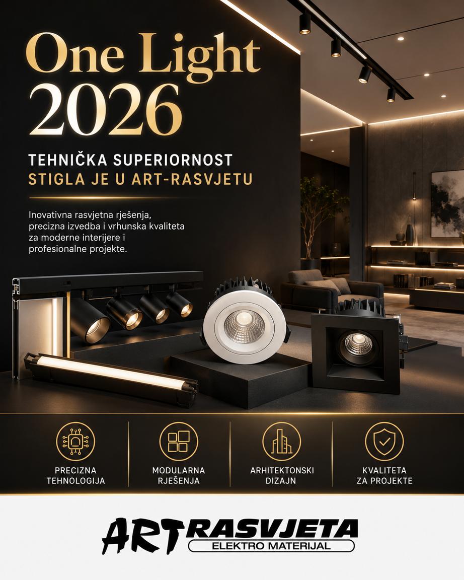 One Light 2026: Tehnička superiornost stigla je u Art-rasvjetu