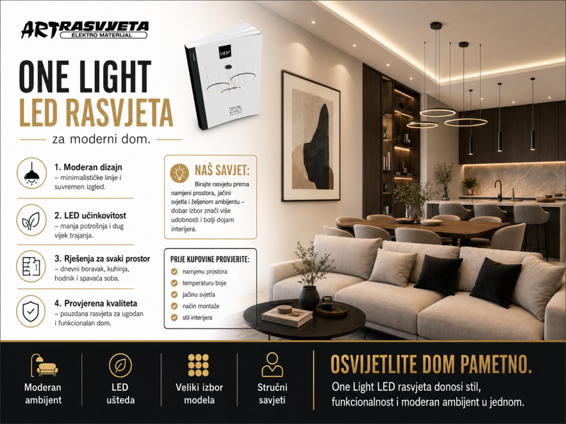 One Light LED rasvjeta za moderni dom