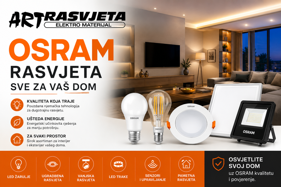 Osram rasvjeta – sve za vaš dom