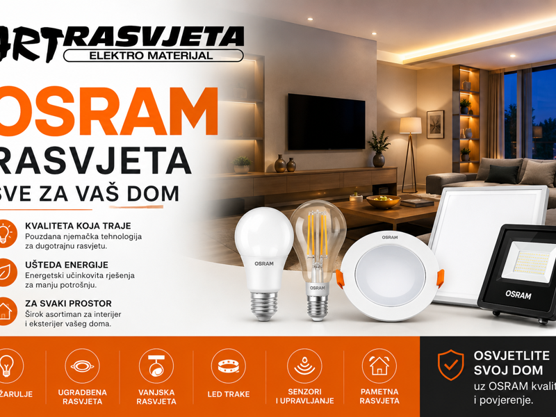 Osram rasvjeta – sve za vaš dom