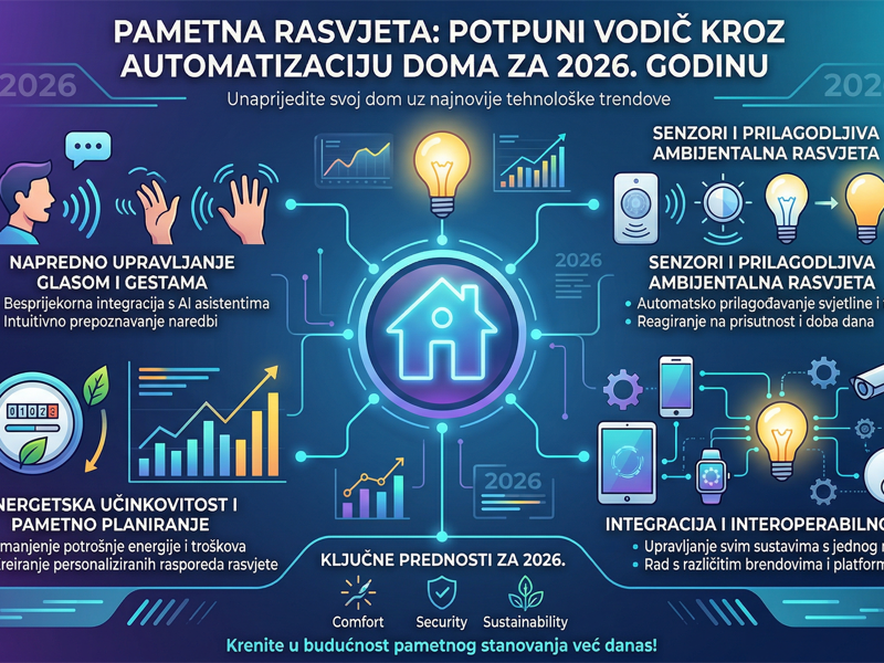 Pametna rasvjeta: Potpuni vodič kroz automatizaciju doma za 2026. godinu