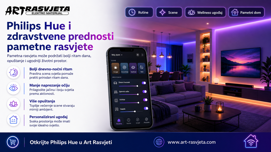 Philips Hue i zdravstvene prednosti pametne rasvjete
