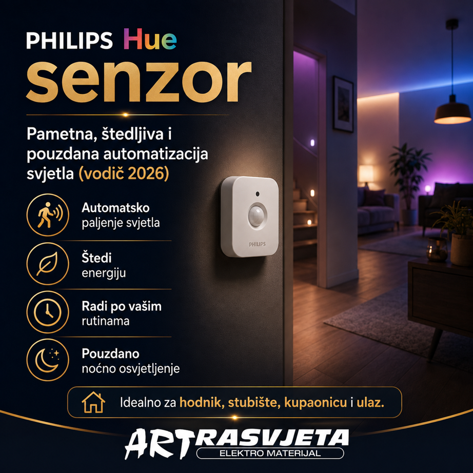 Philips Hue senzor: pametna, štedljiva i pouzdana automatizacija svjetla (vodič 2025)