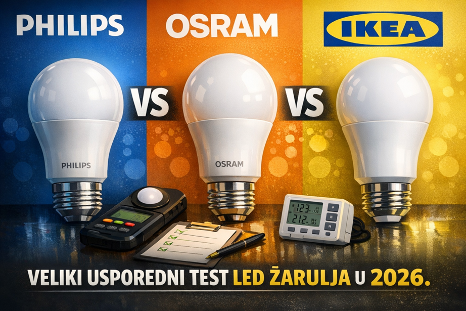 Philips vs. Osram vs. IKEA: Veliki usporedni test LED žarulja u 2026.