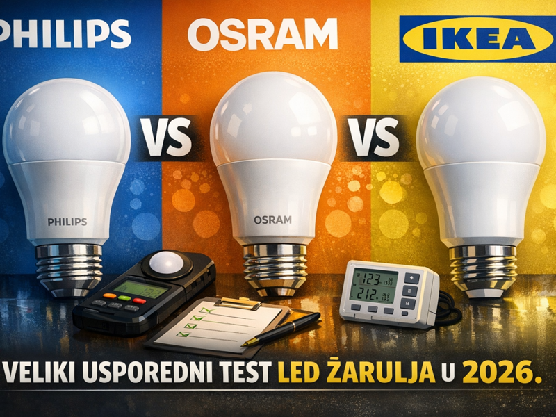 Philips vs. Osram vs. IKEA: Veliki usporedni test LED žarulja u 2026.