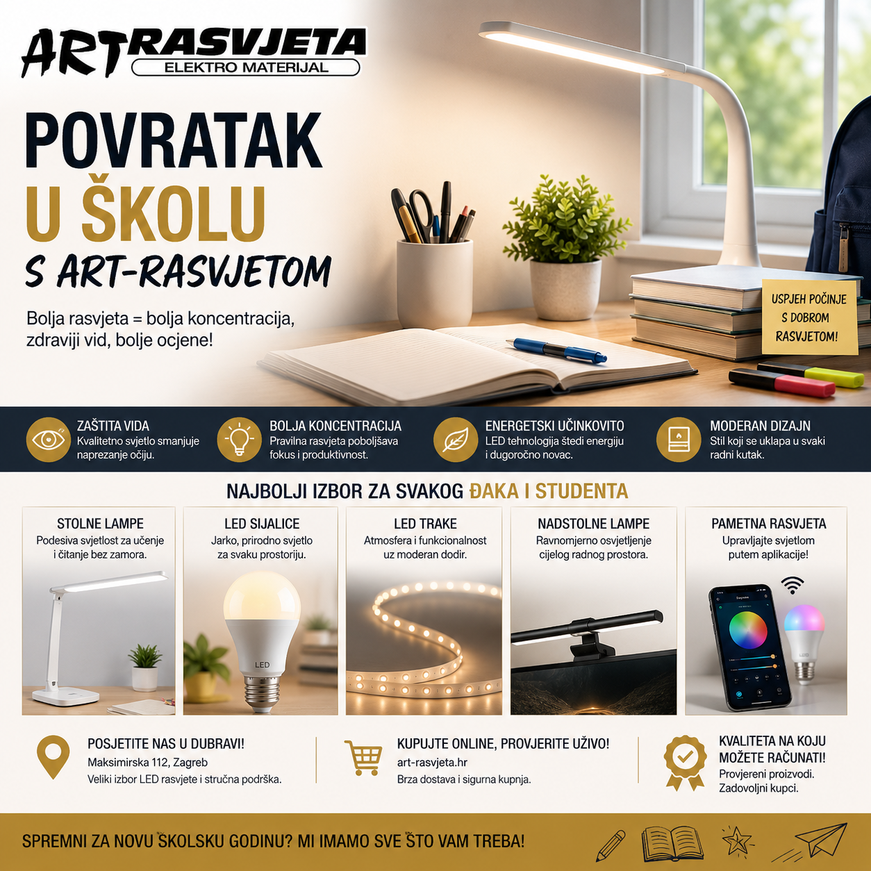 Povratak u školu s Art-Rasvjetom