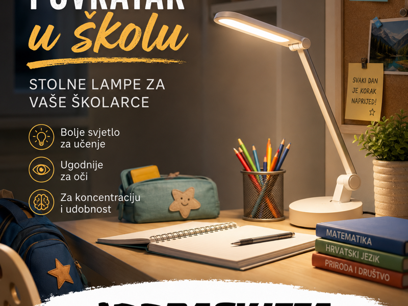 Povratak u školu ( stolne lampe za vaše školarace)