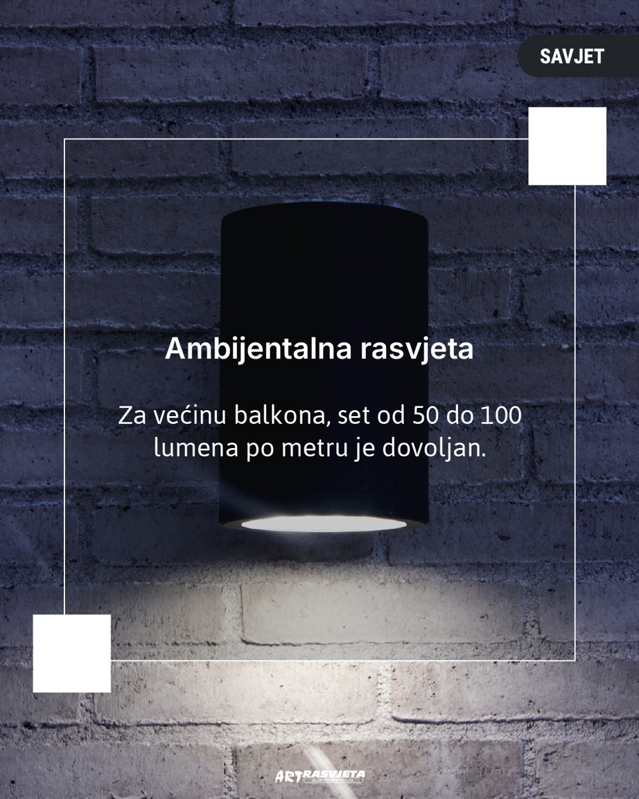 Prava količina svjetlosti za savršene večeri na balkonu ??