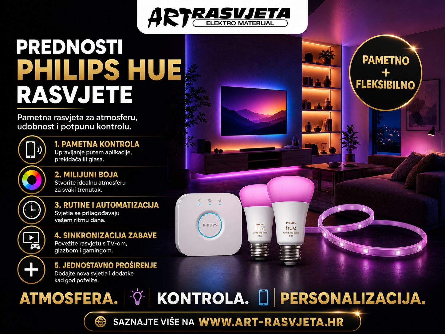 Prednosti Philips Hue rasvjete