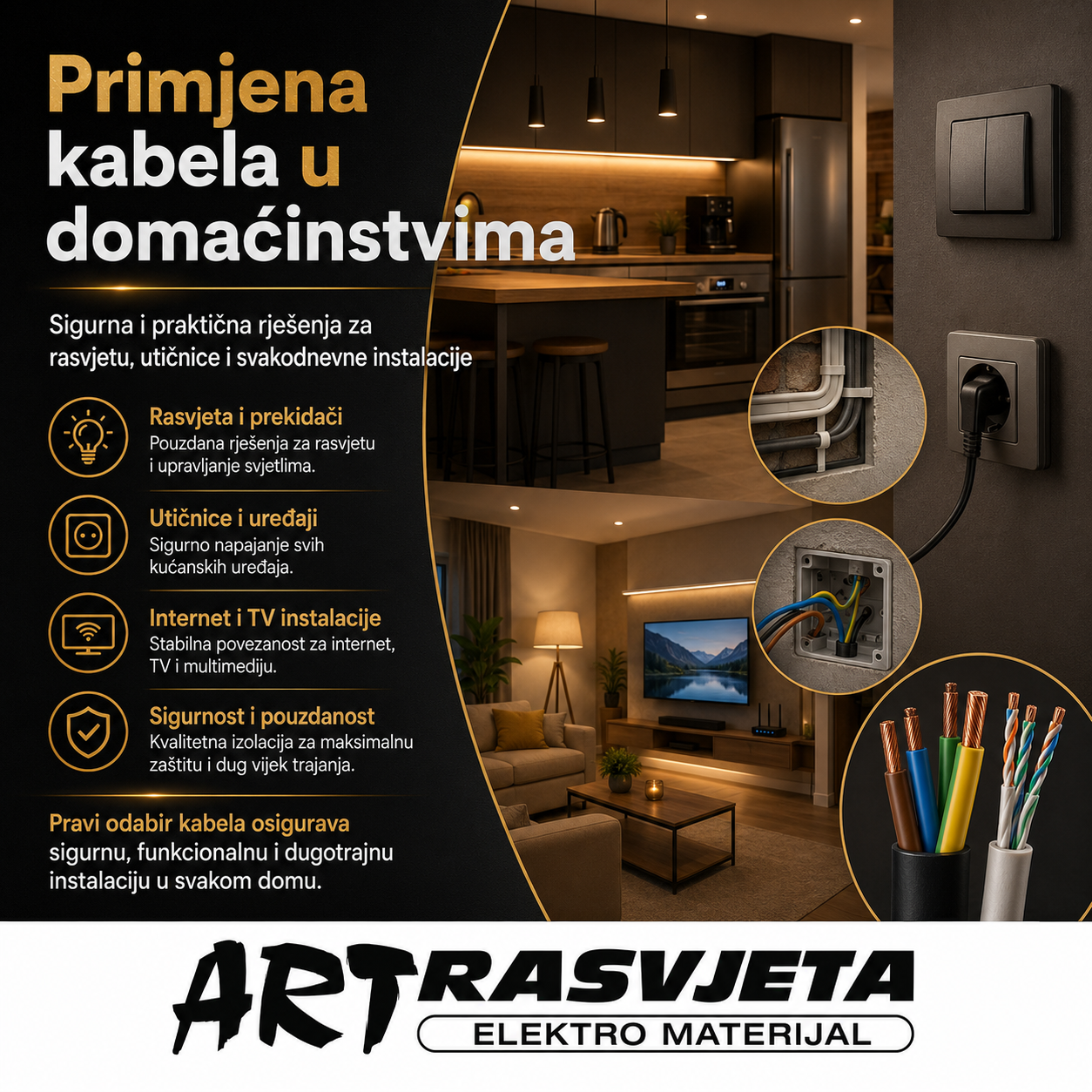 Primjena kabela u domaćinstvima