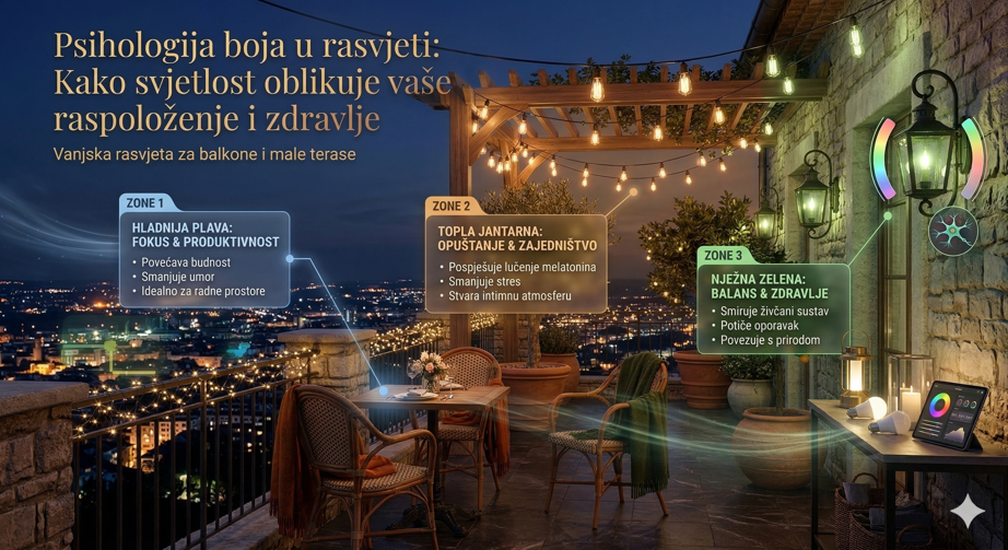 Psihologija boja u rasvjeti: Kako svjetlost oblikuje vaše raspoloženje i zdravlje