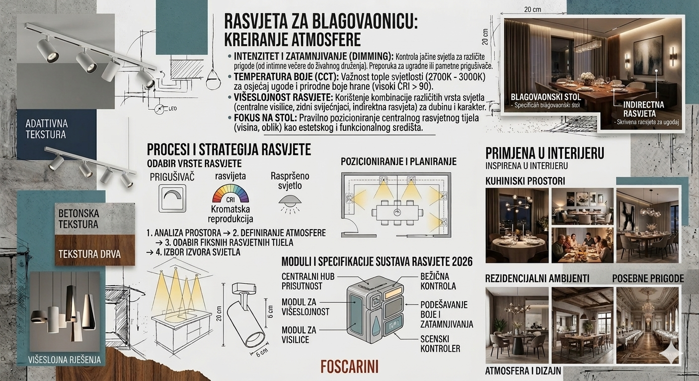 Rasvjeta za blagovaonicu: Kreiranje atmosfere