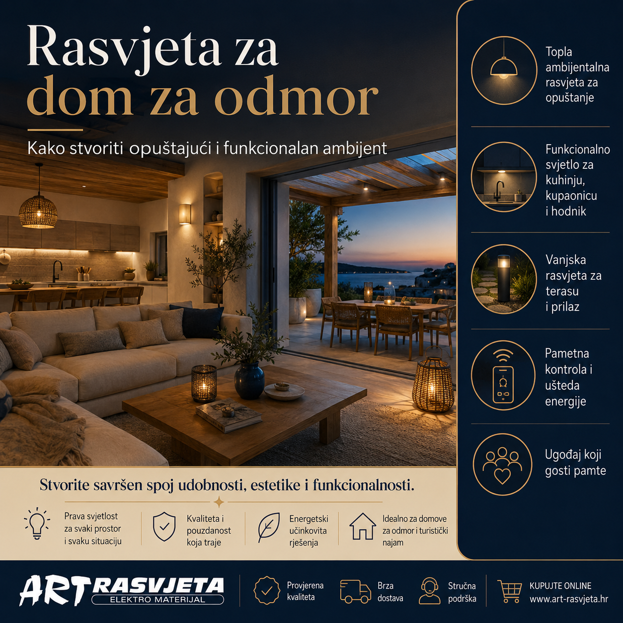 Rasvjeta za dom za odmor