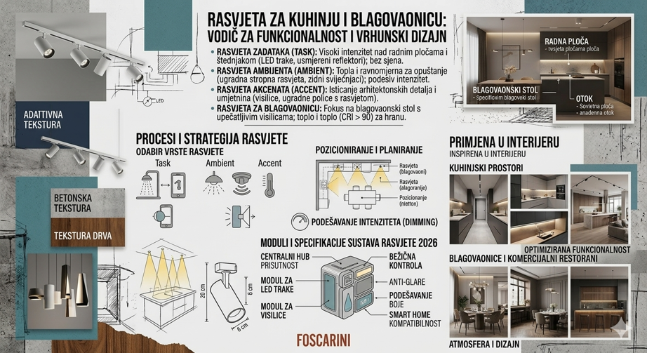Rasvjeta za kuhinju i blagovaonicu: Vodič za funkcionalnost i vrhunski dizajn