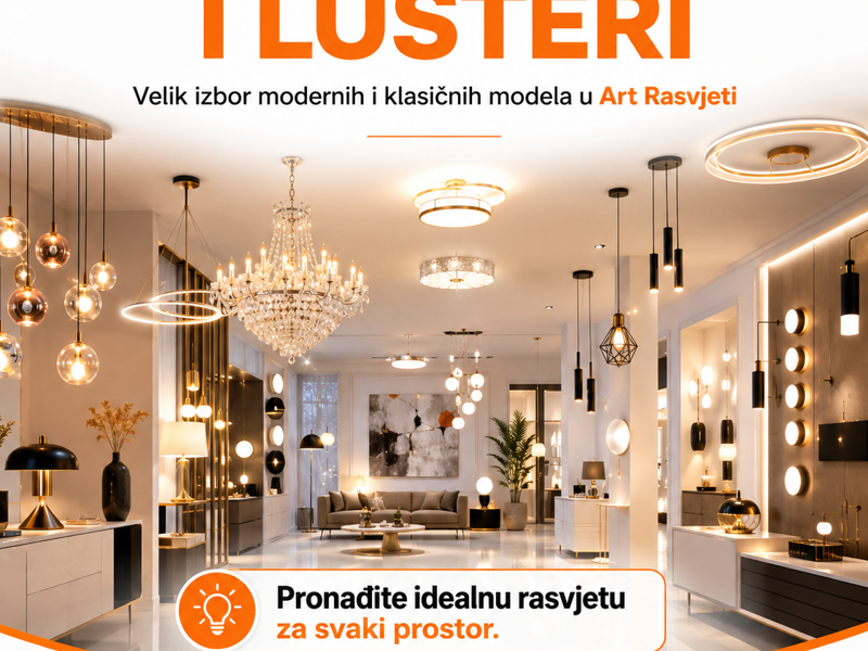 Rasvjeta,rasvjetna tijela i lusteri u Art-rasvjeti