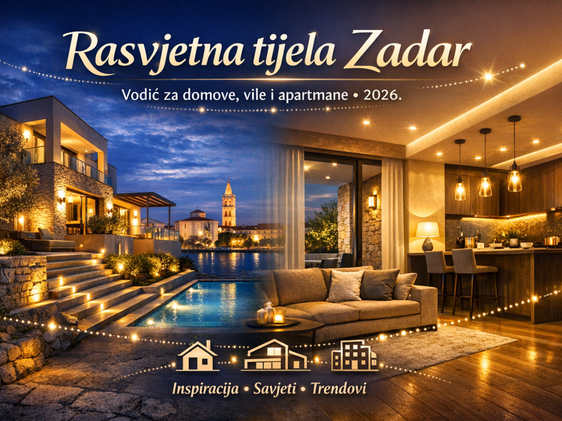 Rasvjetna tijela Zadar: Kompletan vodič za opremanje domova, vila i apartmana (2026.)