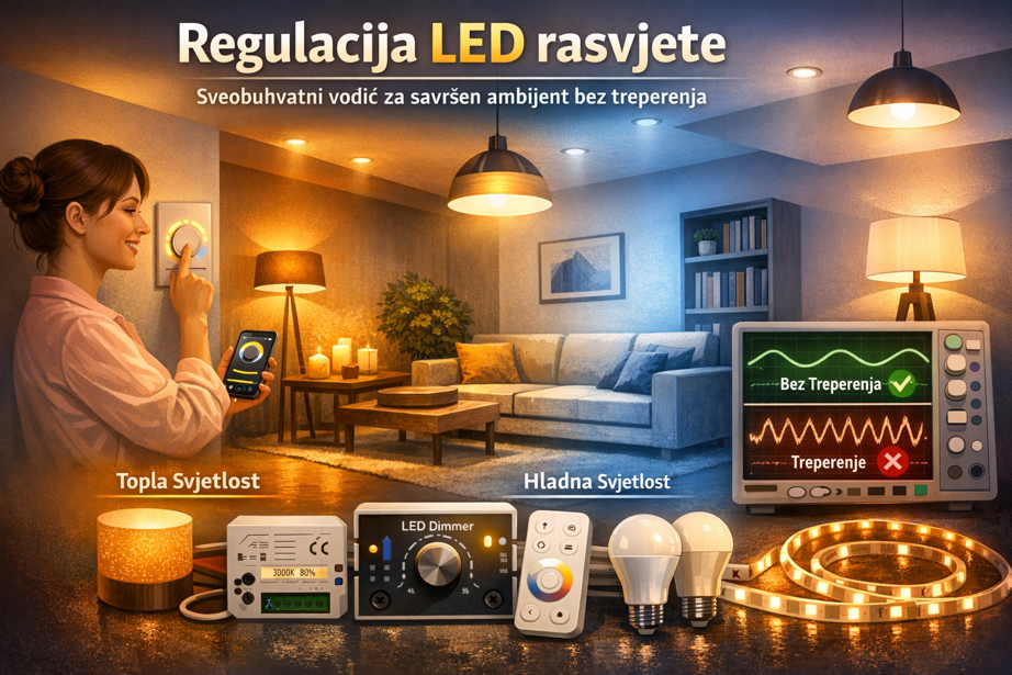 Regulacija LED rasvjete: Sveobuhvatni vodič za savršen ambijent bez treperenja