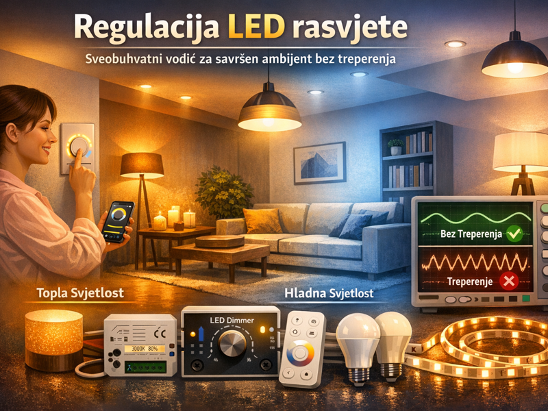 Regulacija LED rasvjete: Sveobuhvatni vodič za savršen ambijent bez treperenja