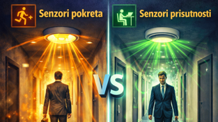 Senzori pokreta vs. Senzori prisutnosti: Sveobuhvatan vodič kroz automatizaciju rasvjete i uštedu en