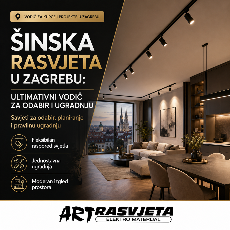 Šinska rasvjeta u Zagrebu: Ultimativni vodič za odabir i ugradnju (Art-rasvjeta)