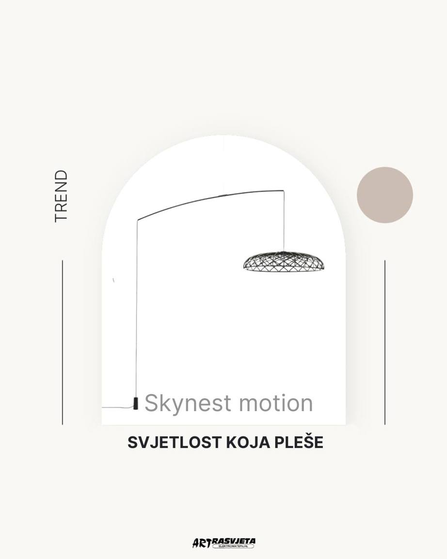Skynest Motion – lebdeća svjetlosna skulptura za suvremene interijere