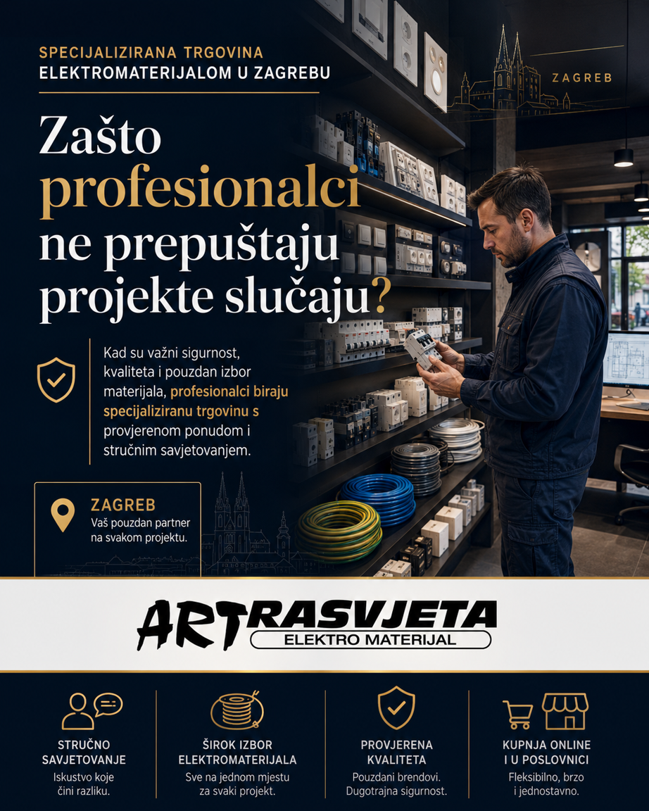 Specijalizirana trgovina elektromaterijalom u Zagrebu: Zašto profesionalci ne prepuštaju projekte