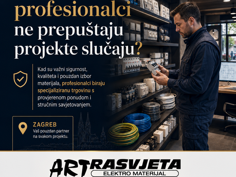 Specijalizirana trgovina elektromaterijalom u Zagrebu: Zašto profesionalci ne prepuštaju projekte