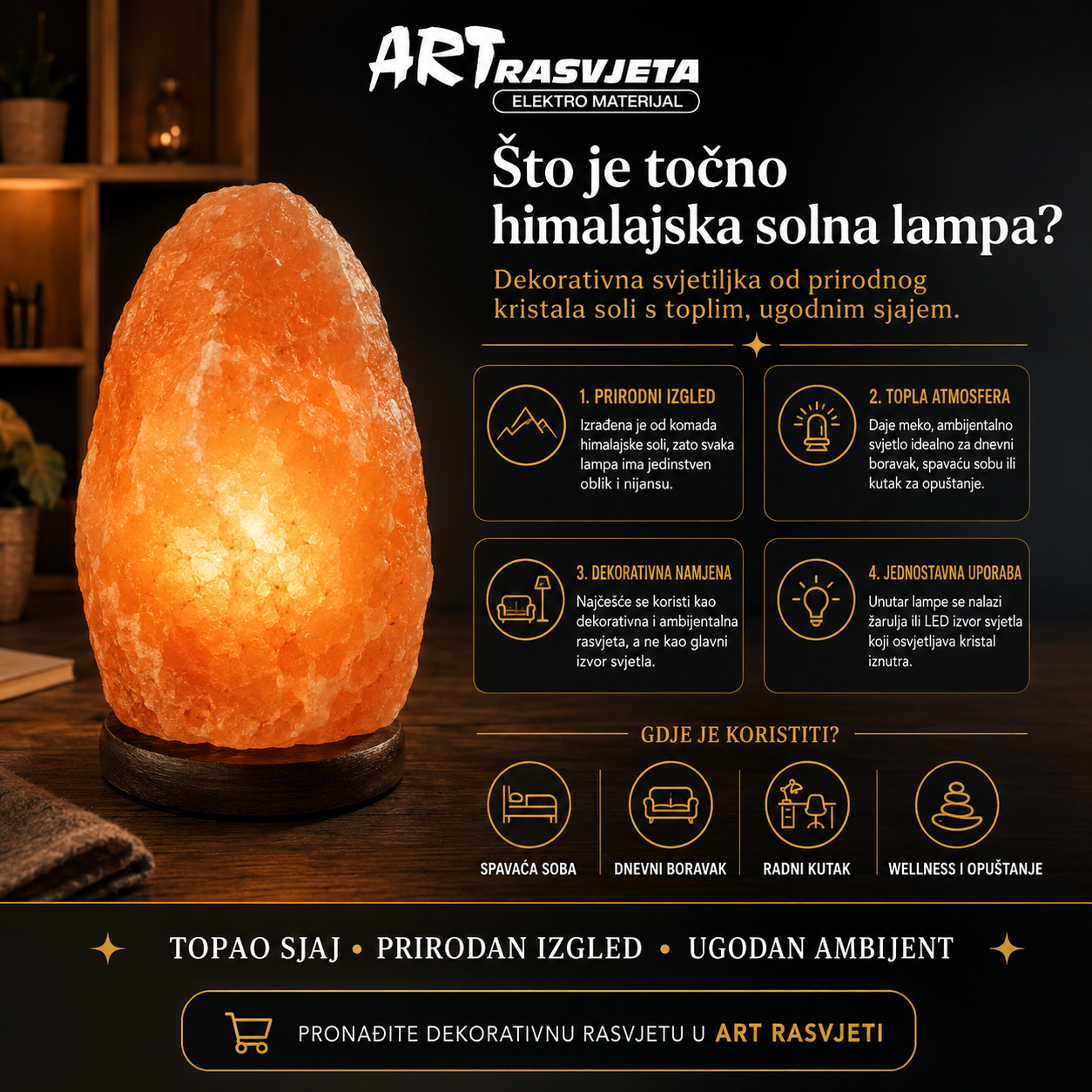Što je točno himalajska solna lampa?
