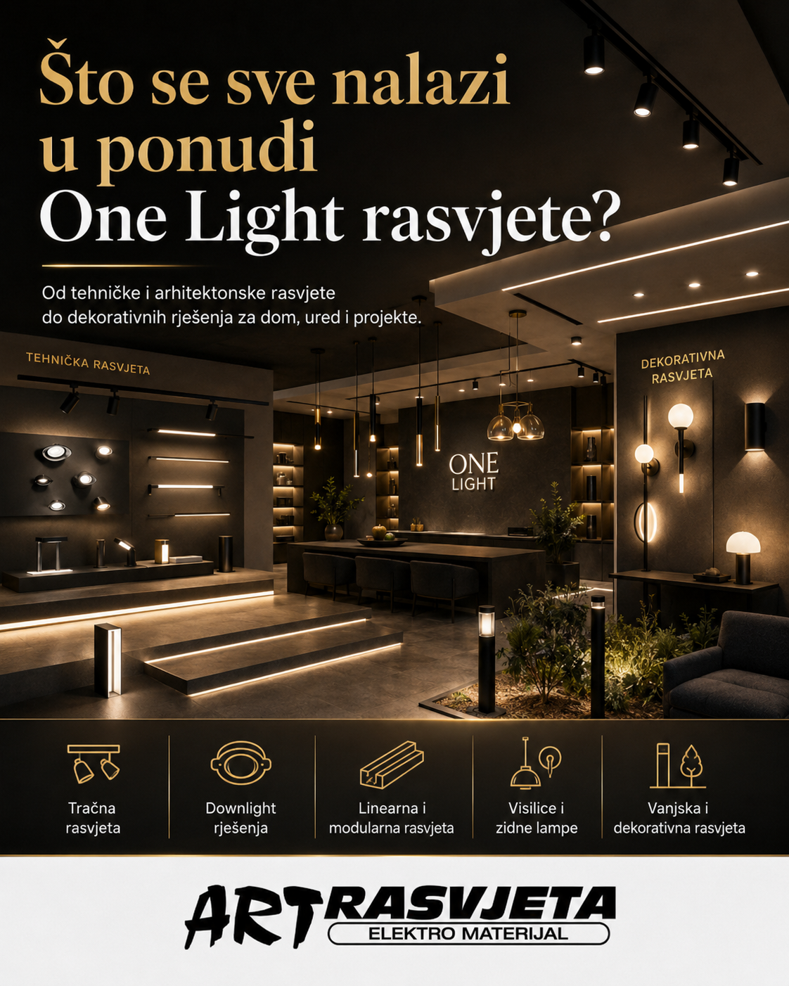 Što se sve nalazi u ponudi One Light rasvjete?