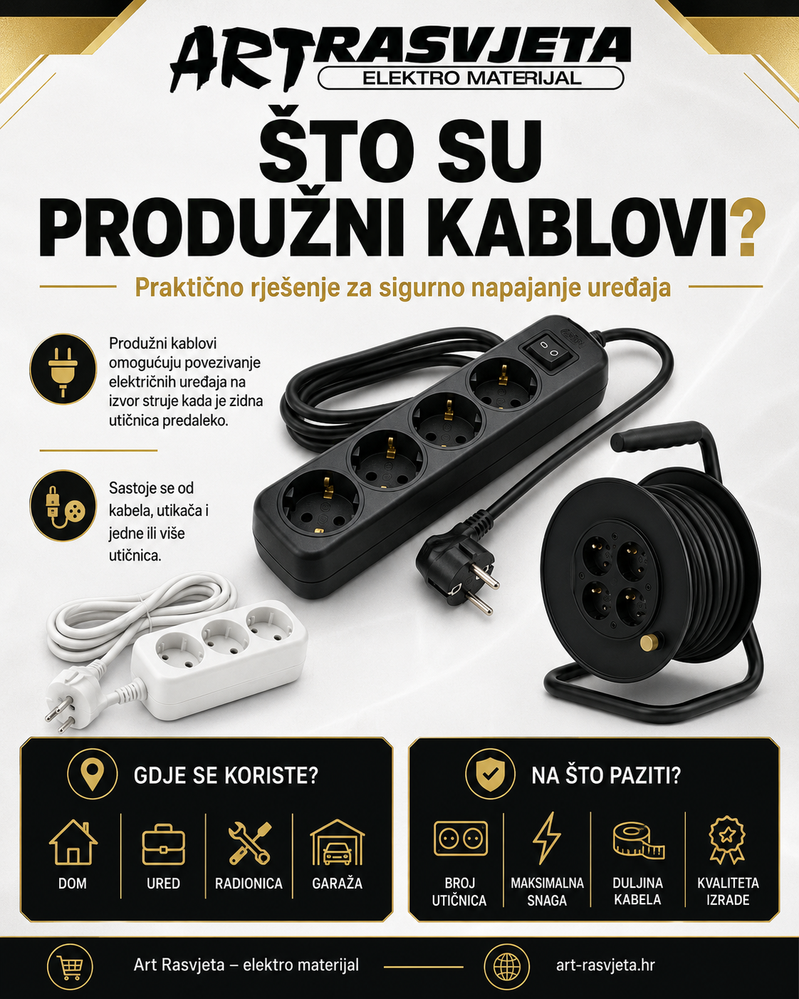 Što su produžni kablovi?