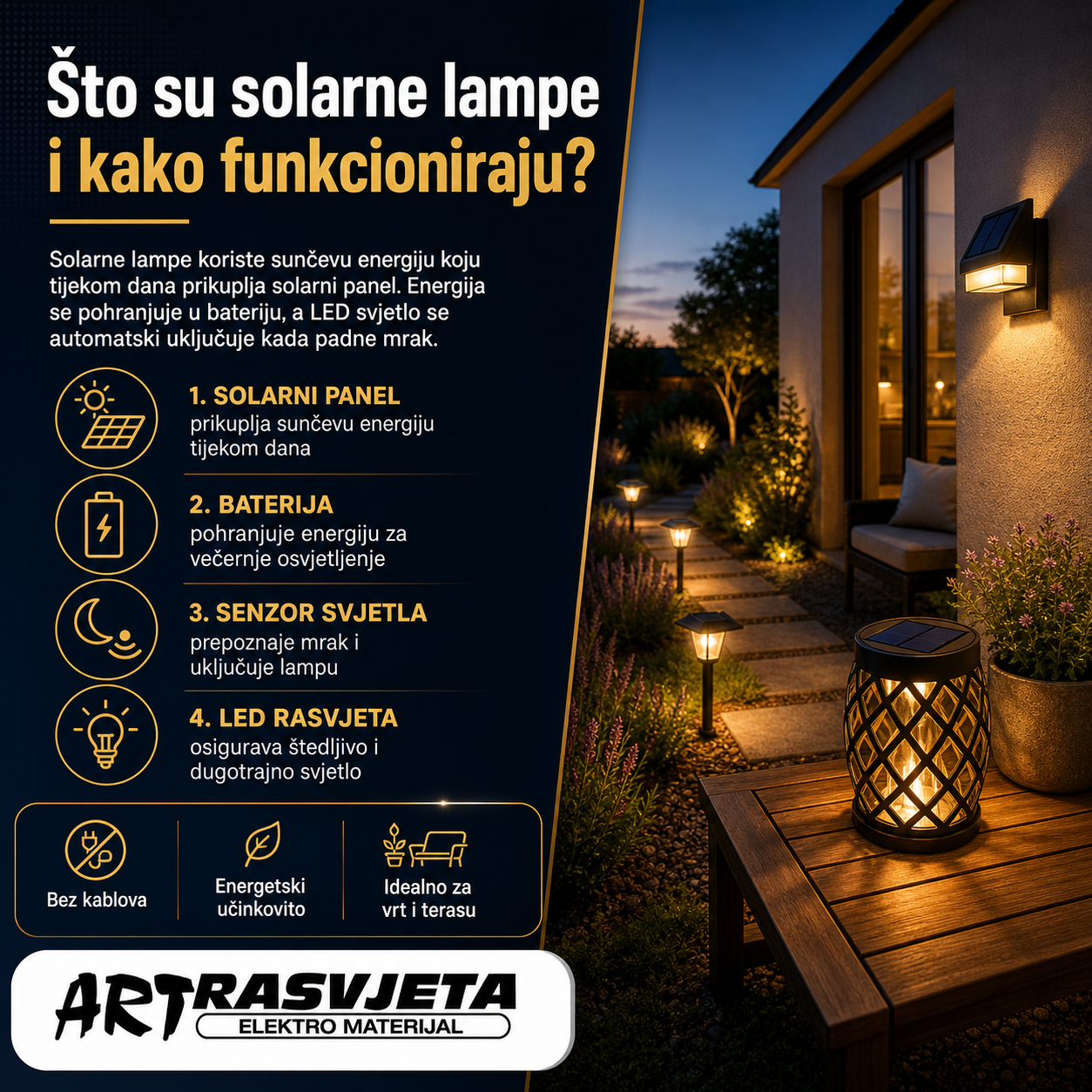 Što su solarne lampe i kako funkcioniraju?