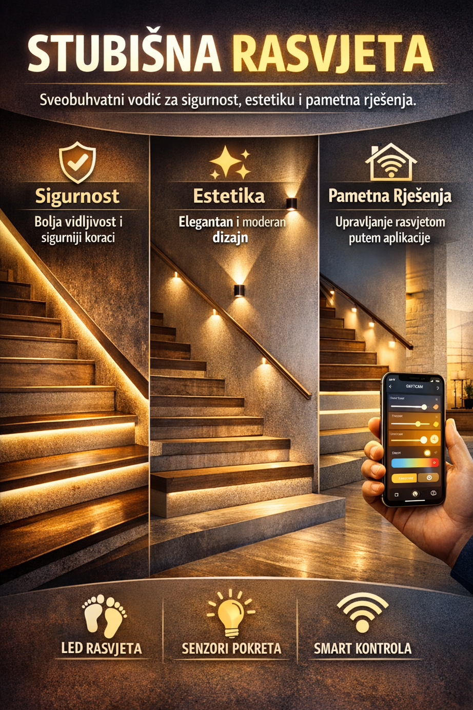 Stubišna rasvjeta: Sveobuhvatni vodič za sigurnost, estetiku i pametna rješenja
