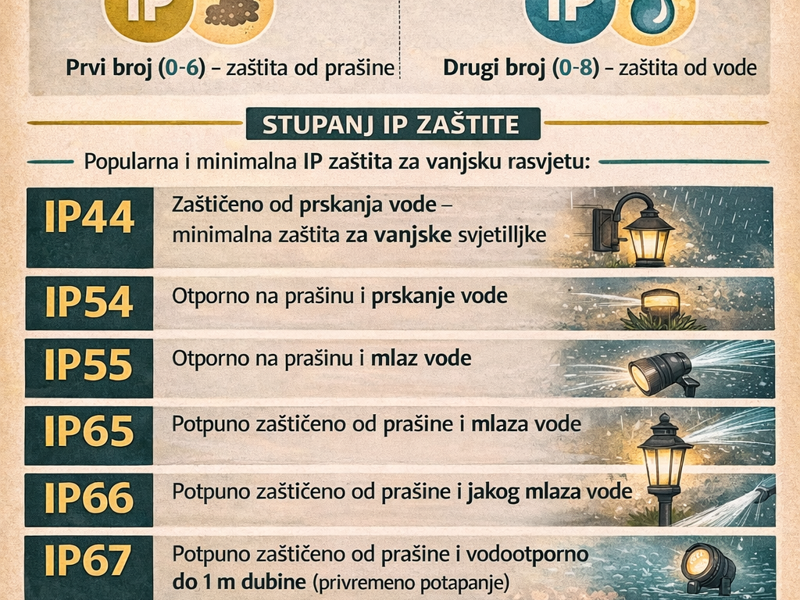 Sve što trebate znati o IP zaštiti i vanjskoj rasvjeti
