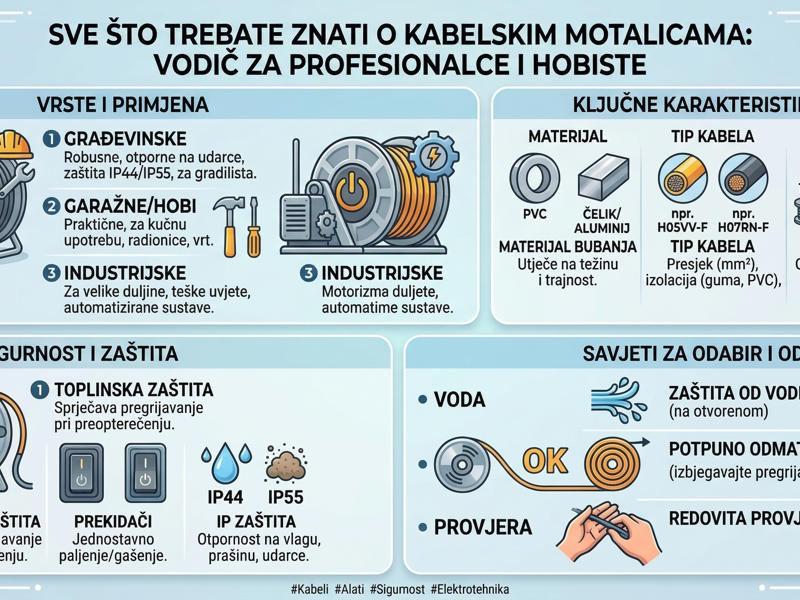 Sve što trebate znati o kabelskim motalicama: Vodič za profesionalce i hobiste