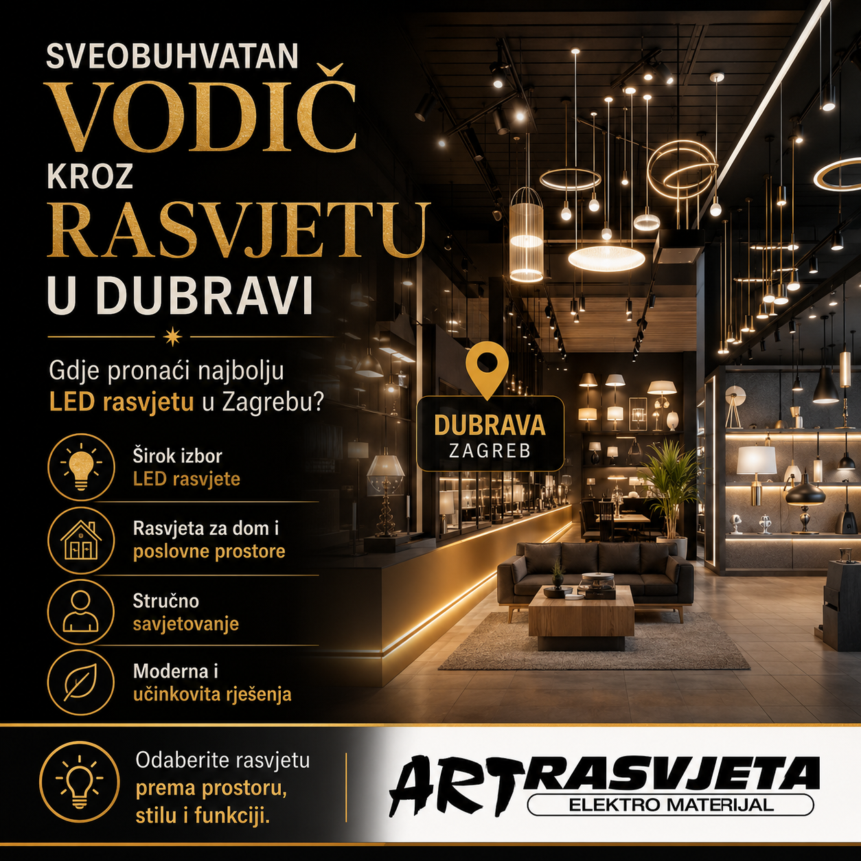 Sveobuhvatan vodič kroz rasvjetu u Dubravi