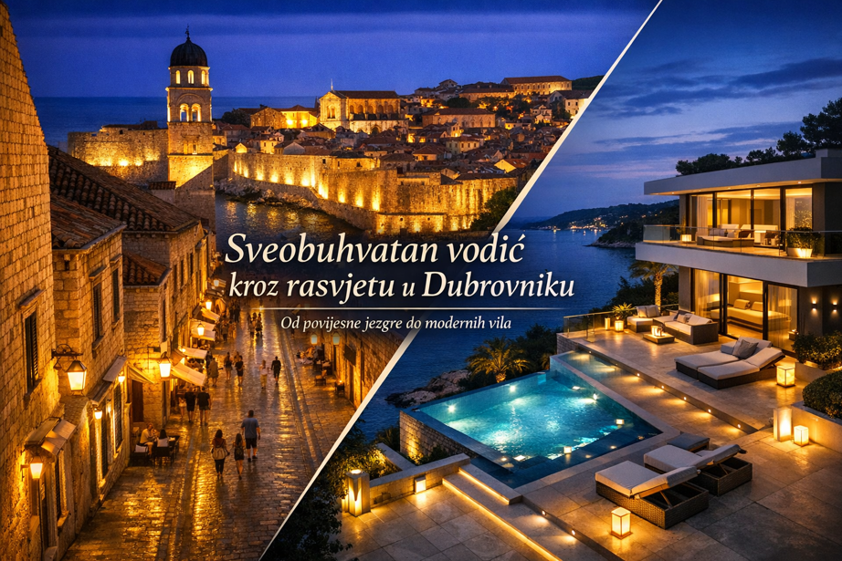 Sveobuhvatan vodič kroz rasvjetu u Dubrovniku: Od povijesne jezgre do modernih vila