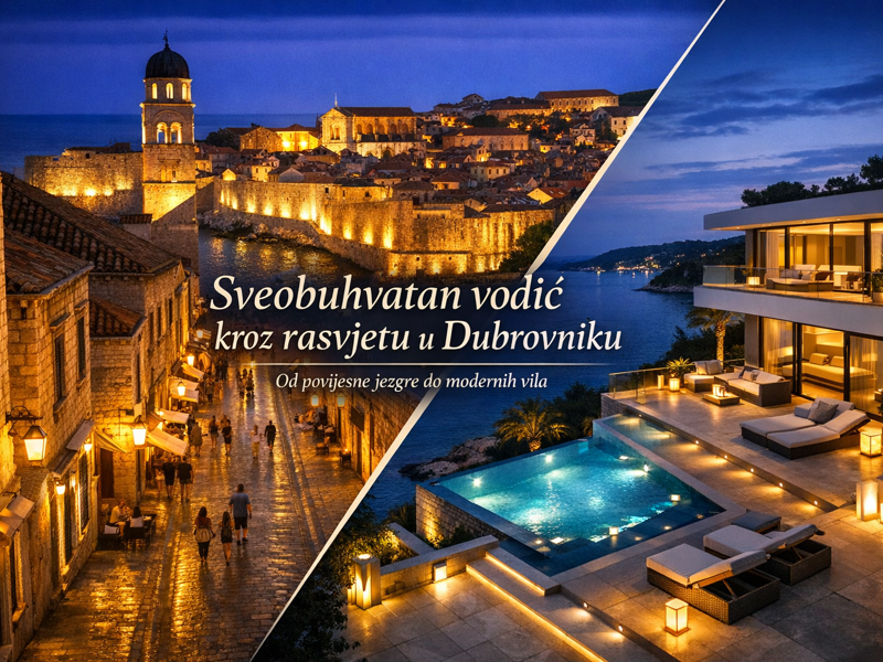 Sveobuhvatan vodič kroz rasvjetu u Dubrovniku: Od povijesne jezgre do modernih vila