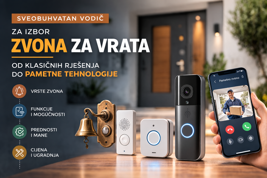 Sveobuhvatan vodič za izbor zvona za vrata: Od klasičnih rješenja do pametne tehnologije