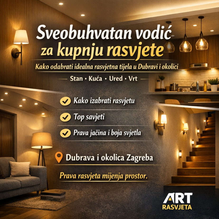Sveobuhvatan vodič za kupnju rasvjete: Kako odabrati idealna rasvjetna tijela u Dubravi i okolici