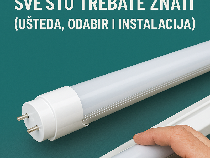Ultimativni Vodič za LED Cijevi: Sve što Trebate Znati (Ušteda, Odabir i Instalacija)
