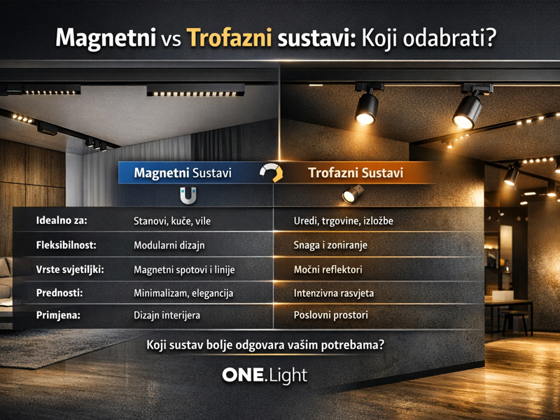 Ultimativni vodič za šinsku rasvjetu: Zašto odabrati ONE Light magnetne i trofazne sustave?