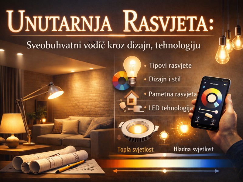 Unutarnja rasvjeta: Sveobuhvatni vodič kroz dizajn, tehnologiju