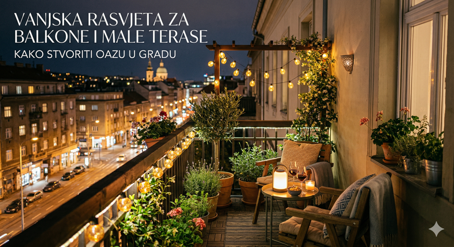 Vanjska rasvjeta za balkone i male terase: Kako stvoriti oazu u gradu