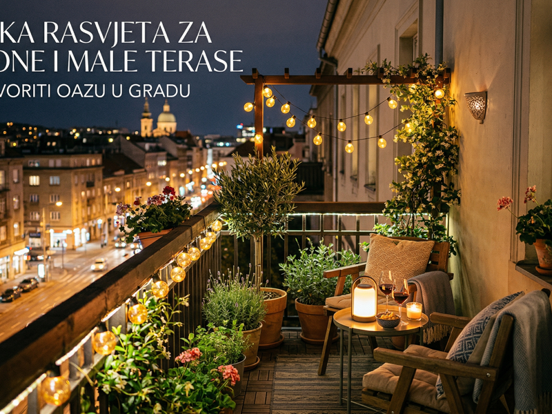 Vanjska rasvjeta za balkone i male terase: Kako stvoriti oazu u gradu