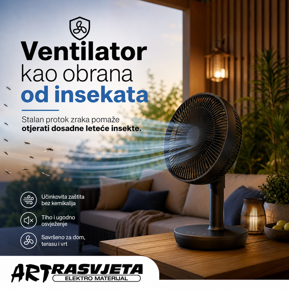 Ventilator kao obrana od insekata